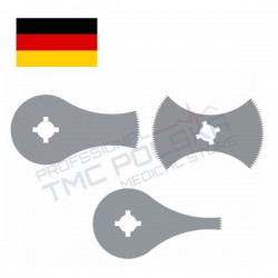 Tarcze, ostrza segmentowe do piły chirurgicznej sekcyjnej średnica 50mm i 65mm. Komplet 3 ostrzy